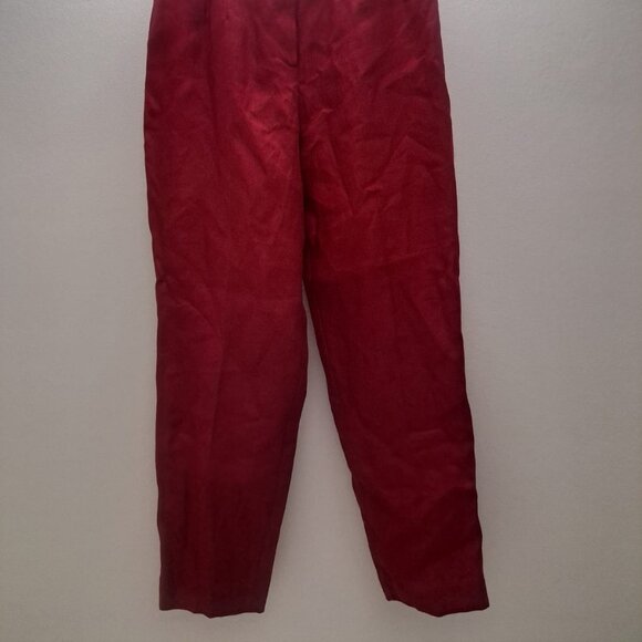 Great pants in red linen - Picture 2 of 5